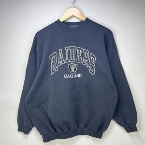 Vintage 90s Oakland Raiders Puma Sun Faded Sweatshirt XL